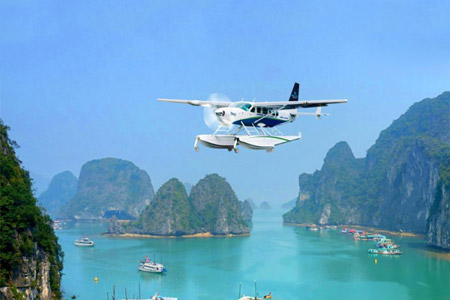 Flight with Hai Au seaplane - Vietnam luxury tours