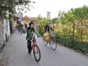 Bike around the village