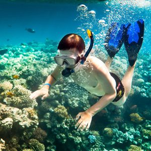 Snorkeling in Tra Dao Beach