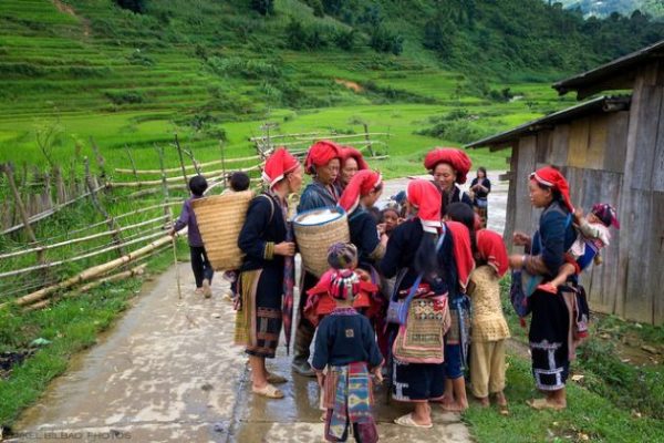 local ethnic people in ta phin village, lao cai